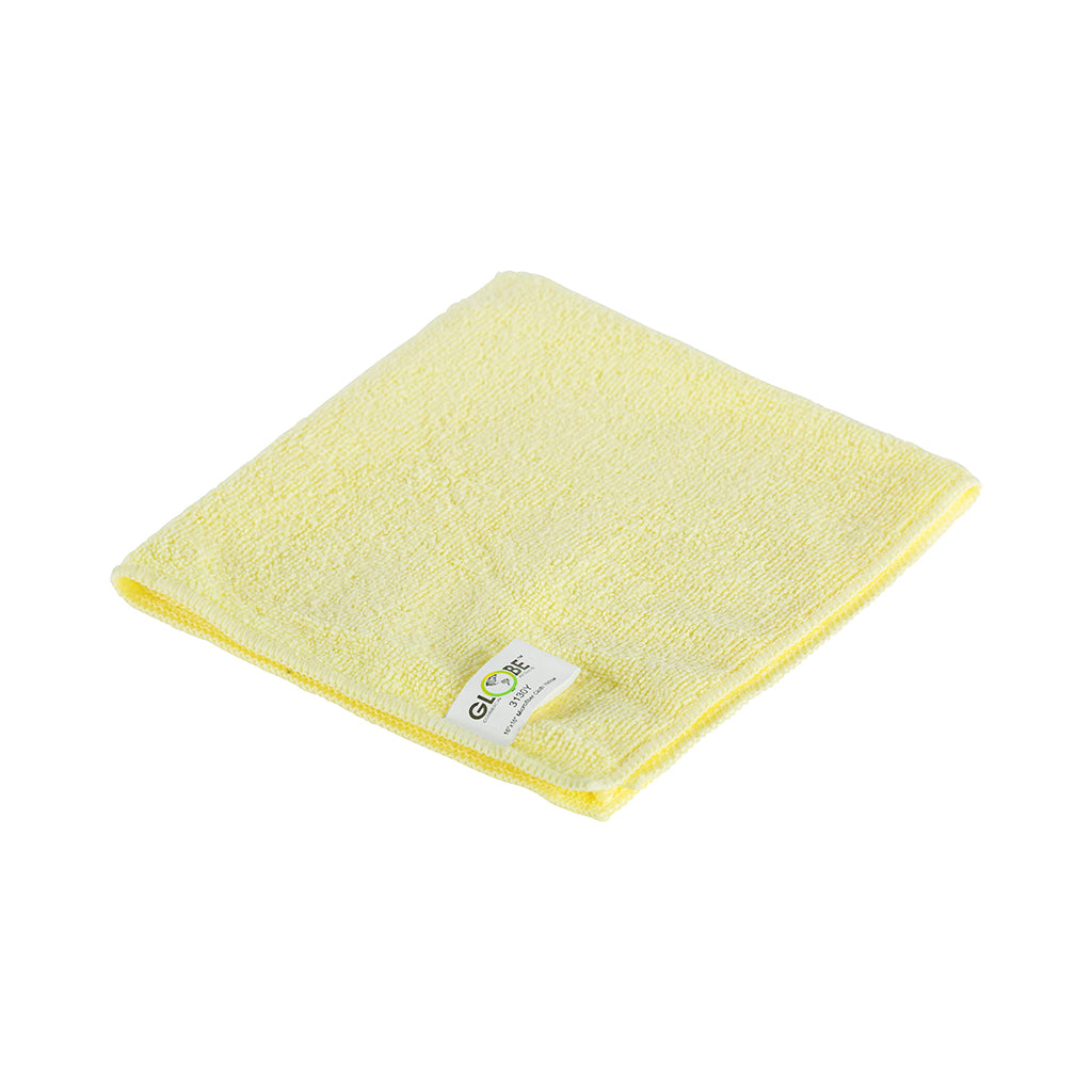 16"x16" Microfiber Cloth 240GSM Yellow (Pack of 10)