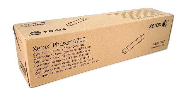 106R01507 Cyan High Capacity Toner Cartridge, Phaser 6700