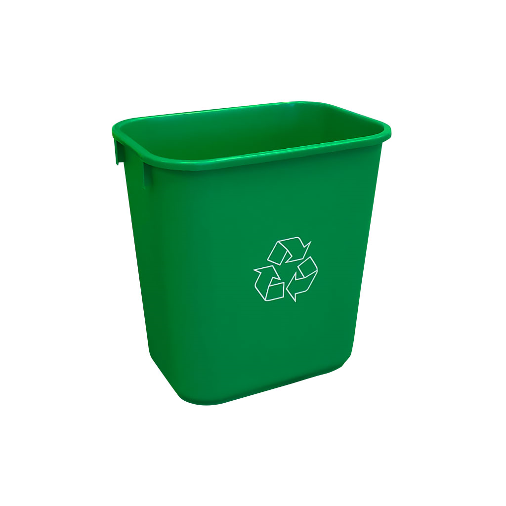 Soft Wastebasket 26L Green