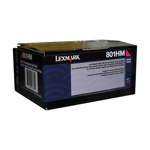 80C1HM0 Lexmark CX410,510 Magenta Return Program 3K Toner Cartridge