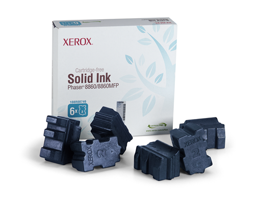 108R00746 Genuine Xerox Solid Ink Cyan, Phaser 8860/8860MFP (6 Sticks)