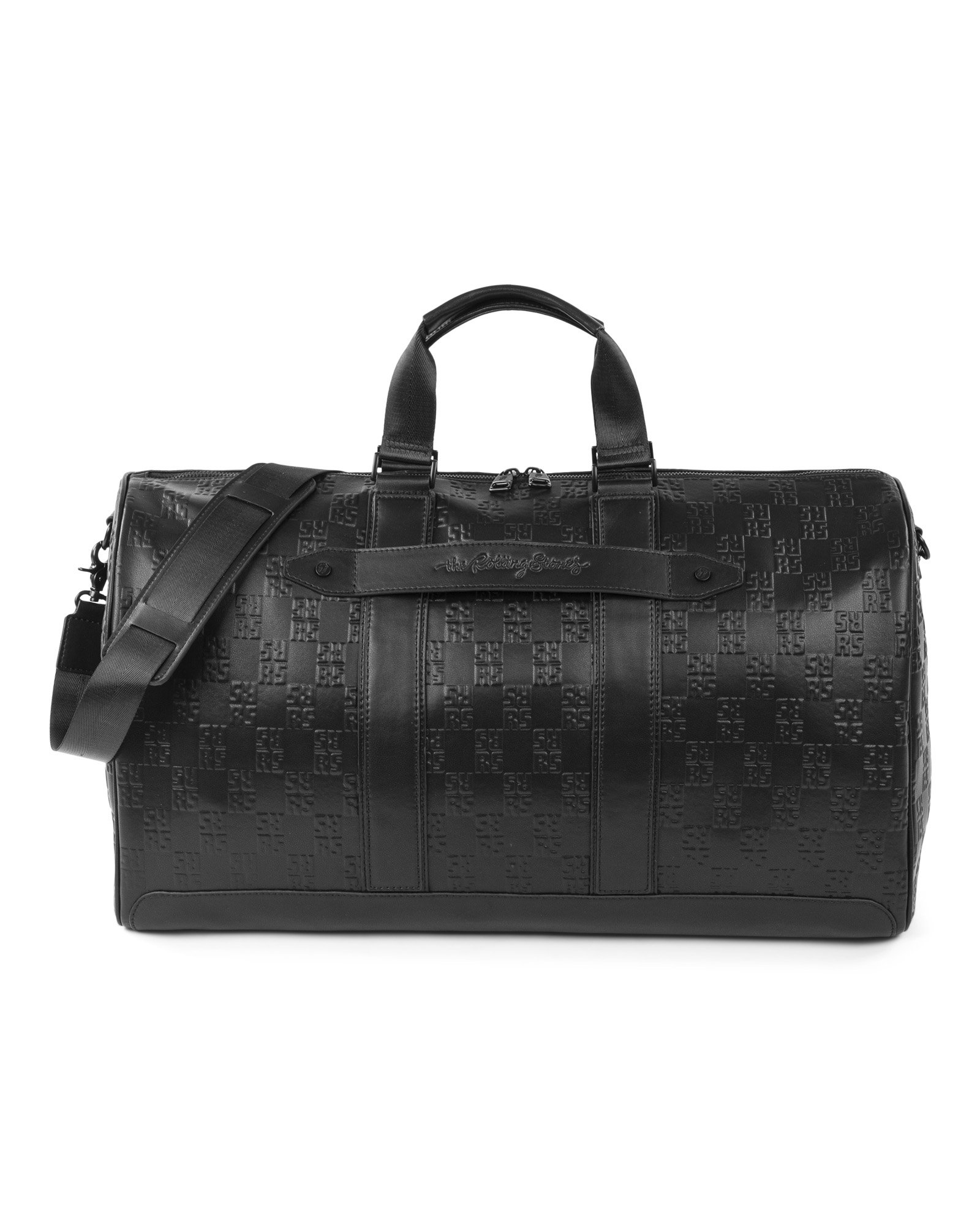 DUF6059RS-BLACK The Rolling Stones Paint It Black Duffle Bag - Leather