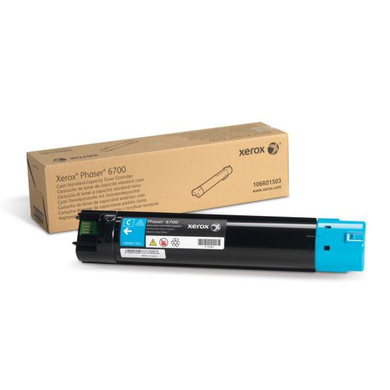 106R01503 Cyan Standard Capacity Toner Cartridge, Phaser 6700