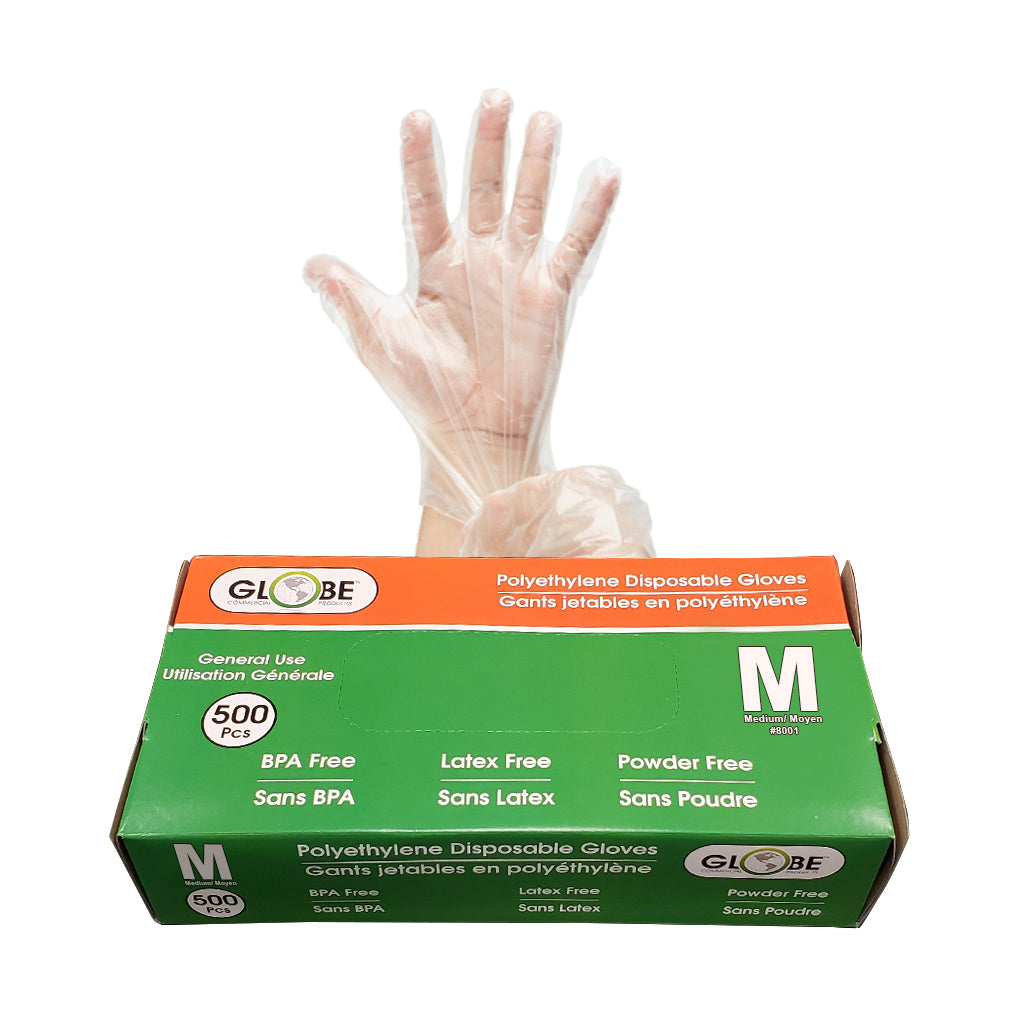 Polyethylene Gloves Powder Free - Medium (box of 500)