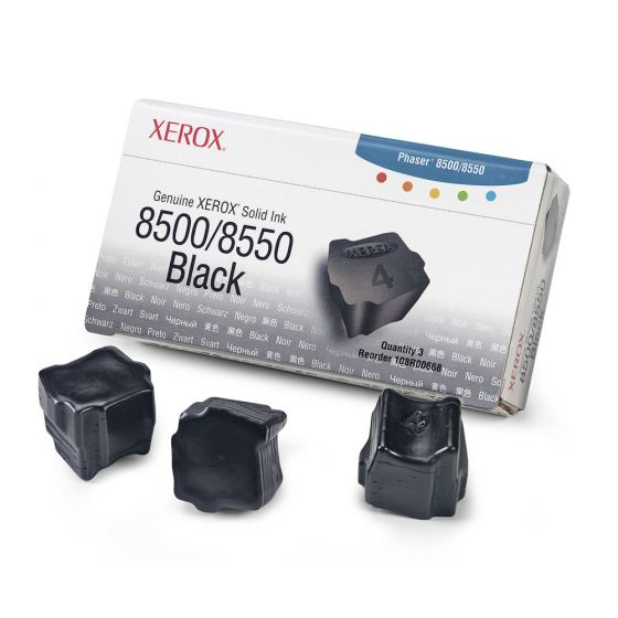 108R00668 Genuine Xerox Solid Ink 8500/8550 Black (3 Sticks)