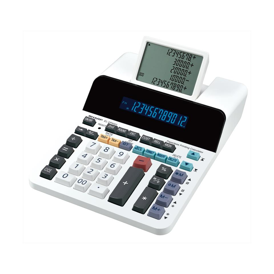 SHARP ELDP9001 12 DIGIT 5 LINE DISPLAY PAPERLESS PRINTING CALCULATOR