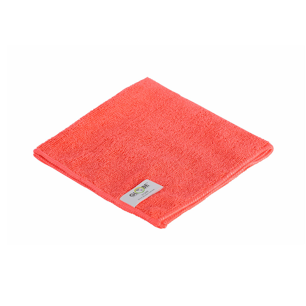 14"x14" Microfiber Cloth 240GSM Red (Pack of 10)