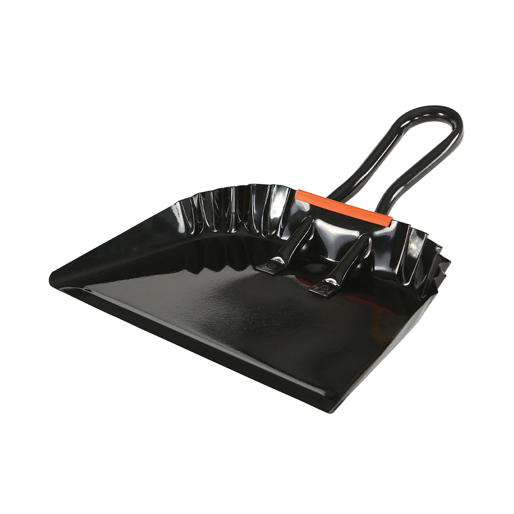 16" Metal Dustpan Black