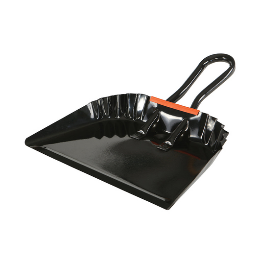 12" Metal Dustpan Black