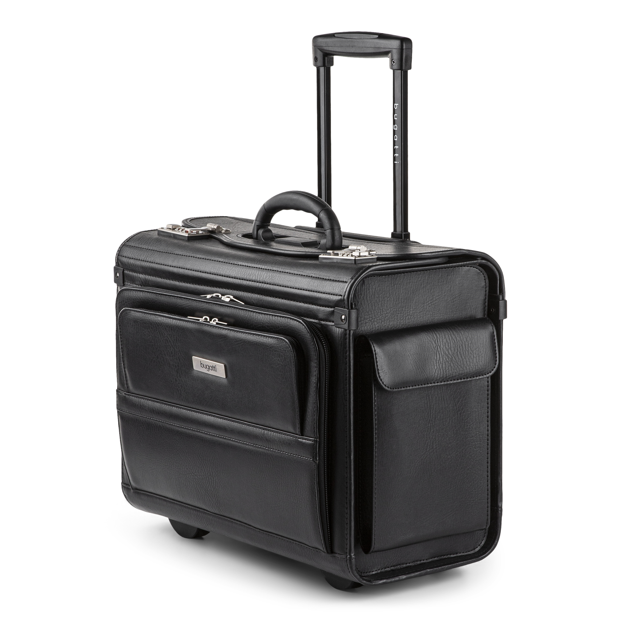 Bugatti Warren Business Case on Wheels - BZCW053-BLACK