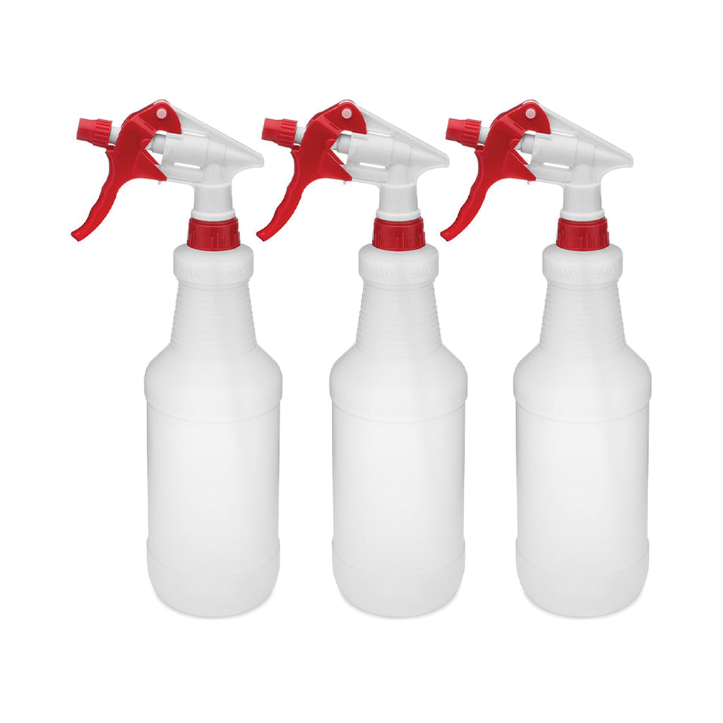 Sprayer Set 3 Pack Red - 24oz Bottle with Graduations (Pack of 3)