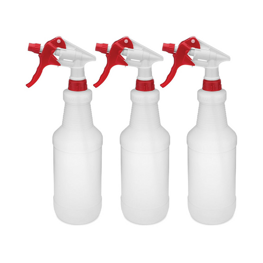 Sprayer Set 3 Pack Red - 24oz Bottle with Graduations (Pack of 3)
