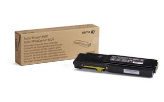 106R02227 Phaser 6600/WorkCentre 6605, High Capacity Yellow Toner Cartridge