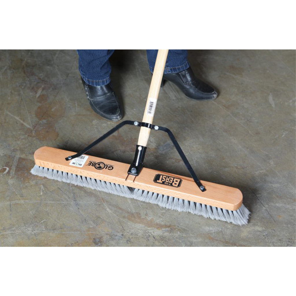 36" Assembled Wood Block Contractor push broom-Soft