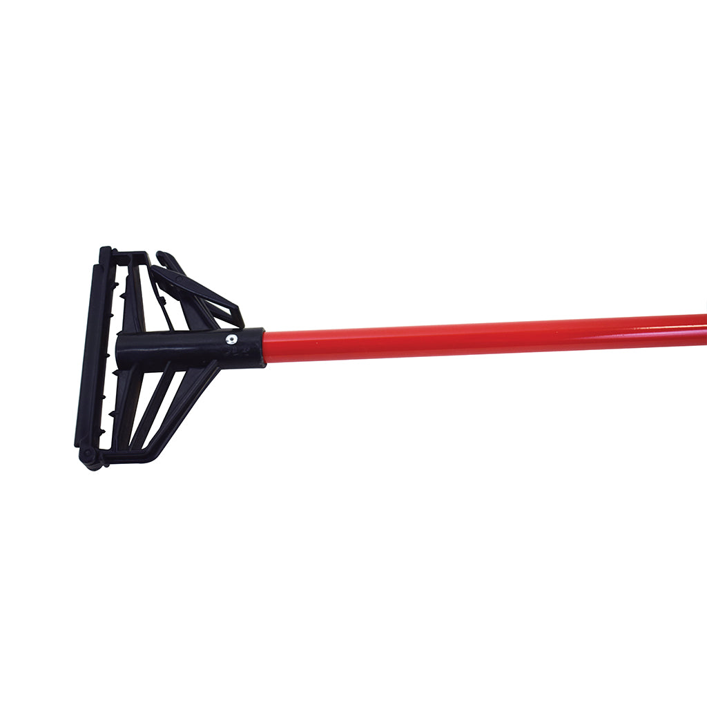 Quick Release 60" Fiberglass Mop Handle Red