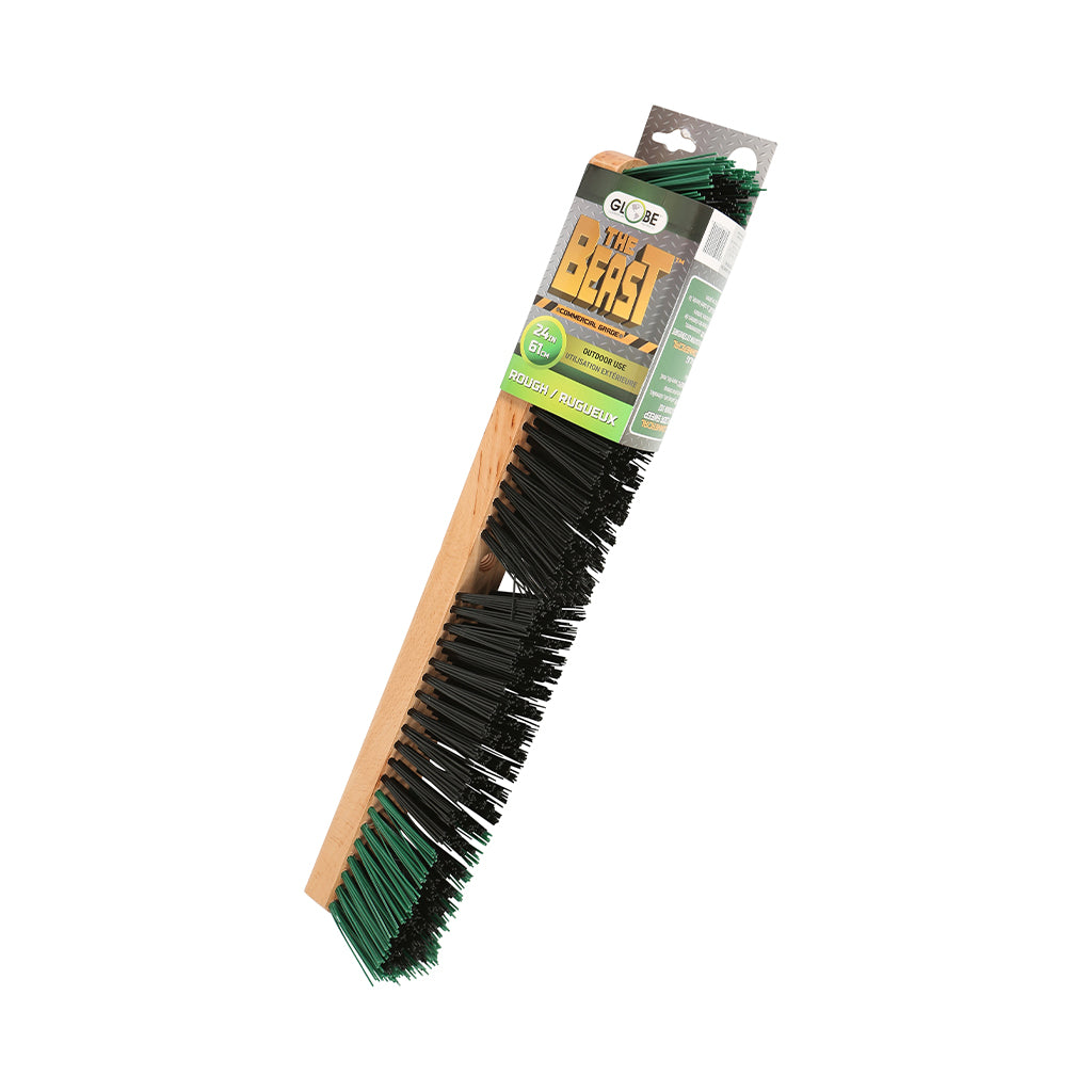 24" Heavy-Duty Commercial Push broom head-Rough Fibers