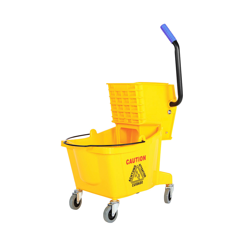 26 Qt Sidepress Bucket and Wringer Yellow