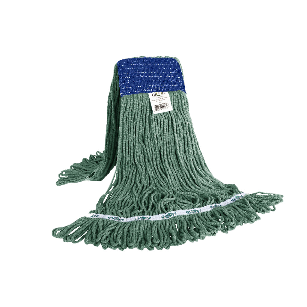 Syn-Pro® Synthetic Looped End Wet Mop Wide Band Green 16oz