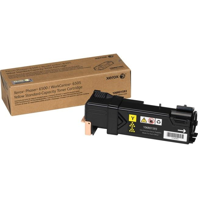 106R01593 Phaser 6500/WorkCentre 6505, Standard Capacity Yellow Toner Cartridge