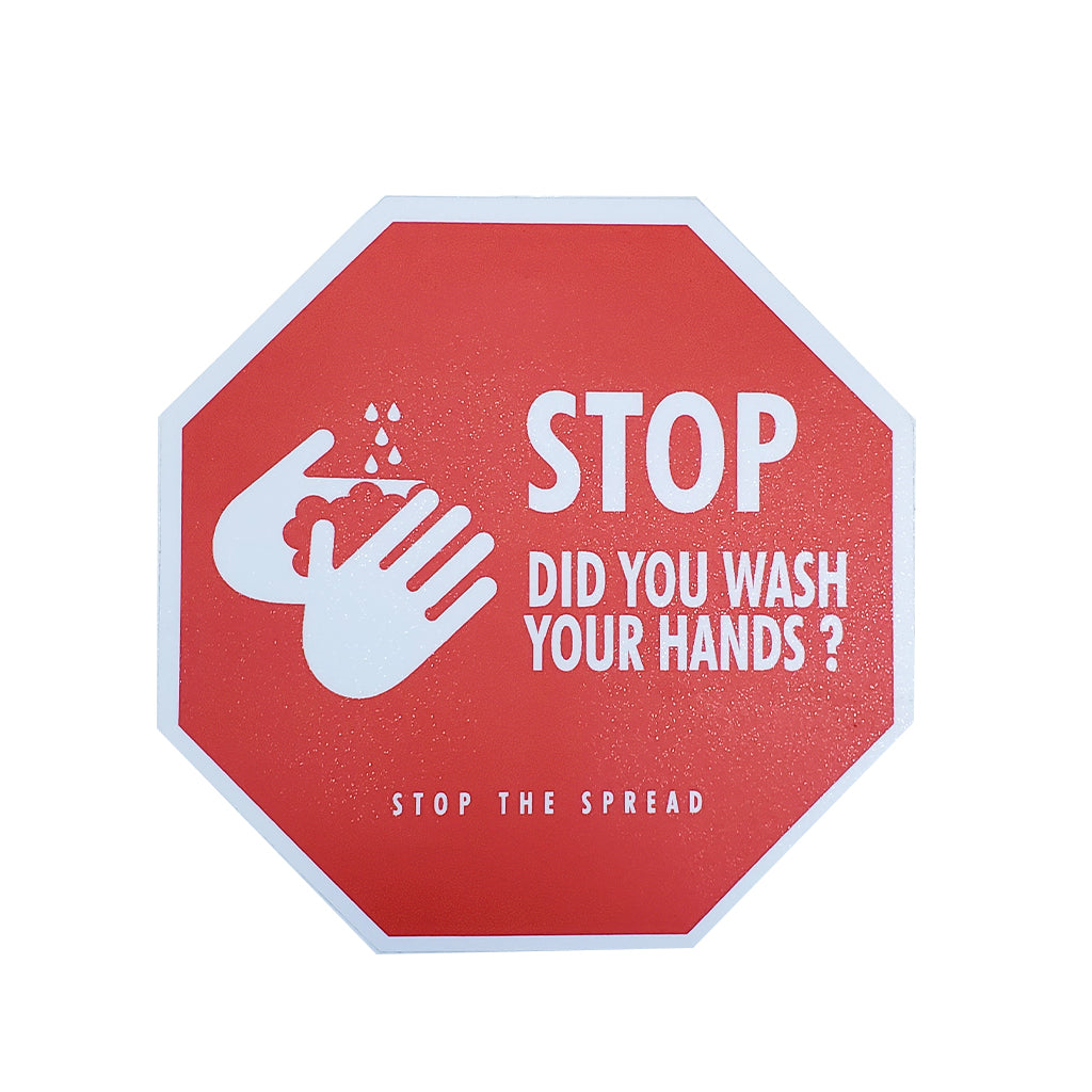 12"x 12" "Wash Hands" Floor Decal