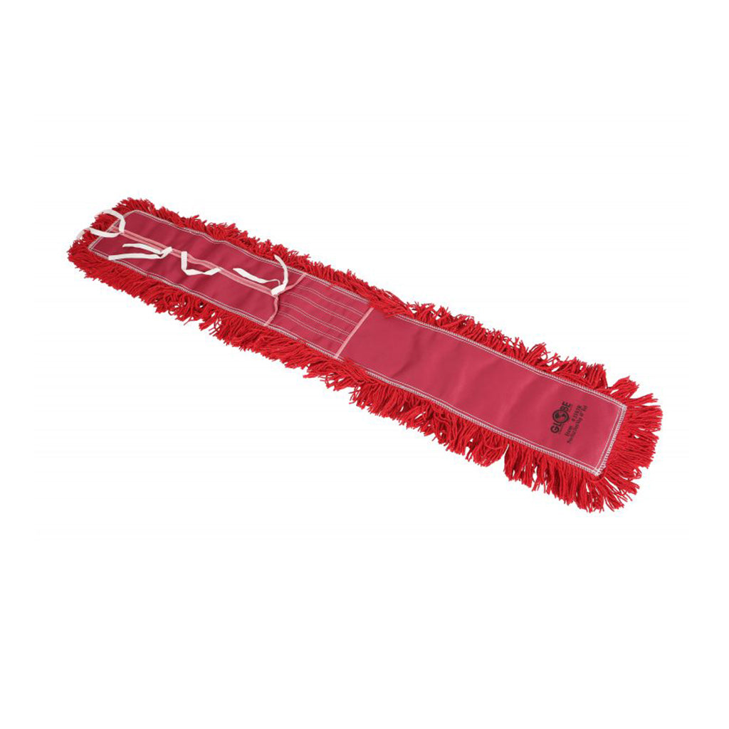 Pro-Stat® Dust mop head 60" x 5" Red Tie-On