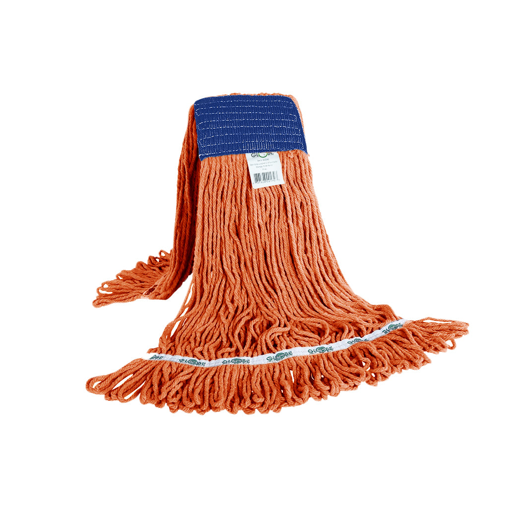 Syn-Pro® Synthetic Looped End Wet Mop Wide Band Orange 16oz