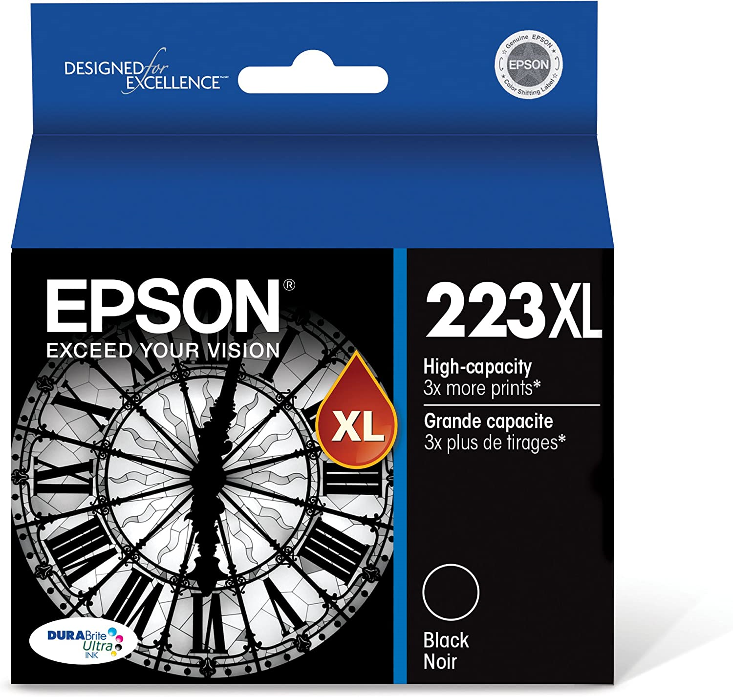 T223XL120 Epson 223 Durabrite Ultra Mono XL Black Original Ink Cartridge