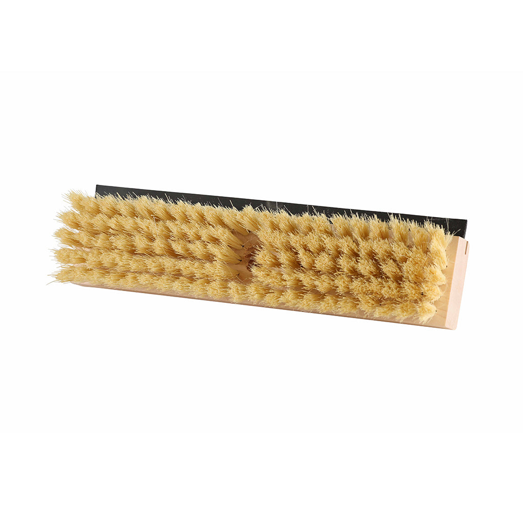 12" Deck Scrub Head with Squeegee - Natural Fiber