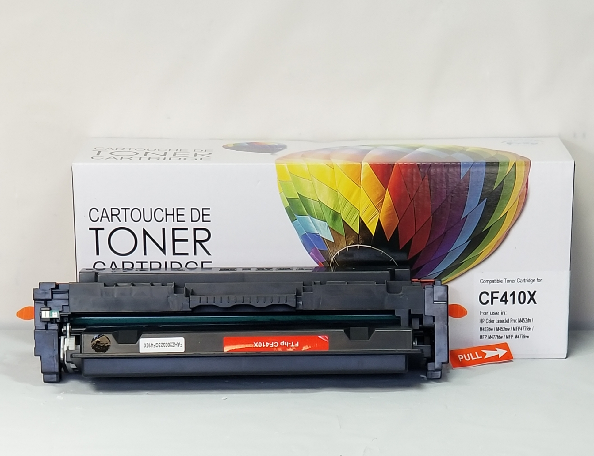 CTCF410X COMPATIBLE HP #410X HY BLACK TONER FOR M452DN/M452