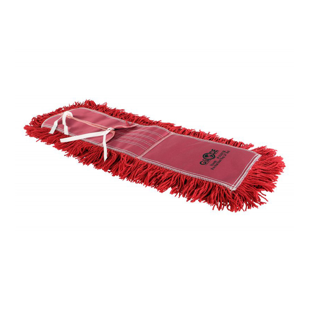 Pro-Stat® Dust mop head 24" x 5" Red Tie-On