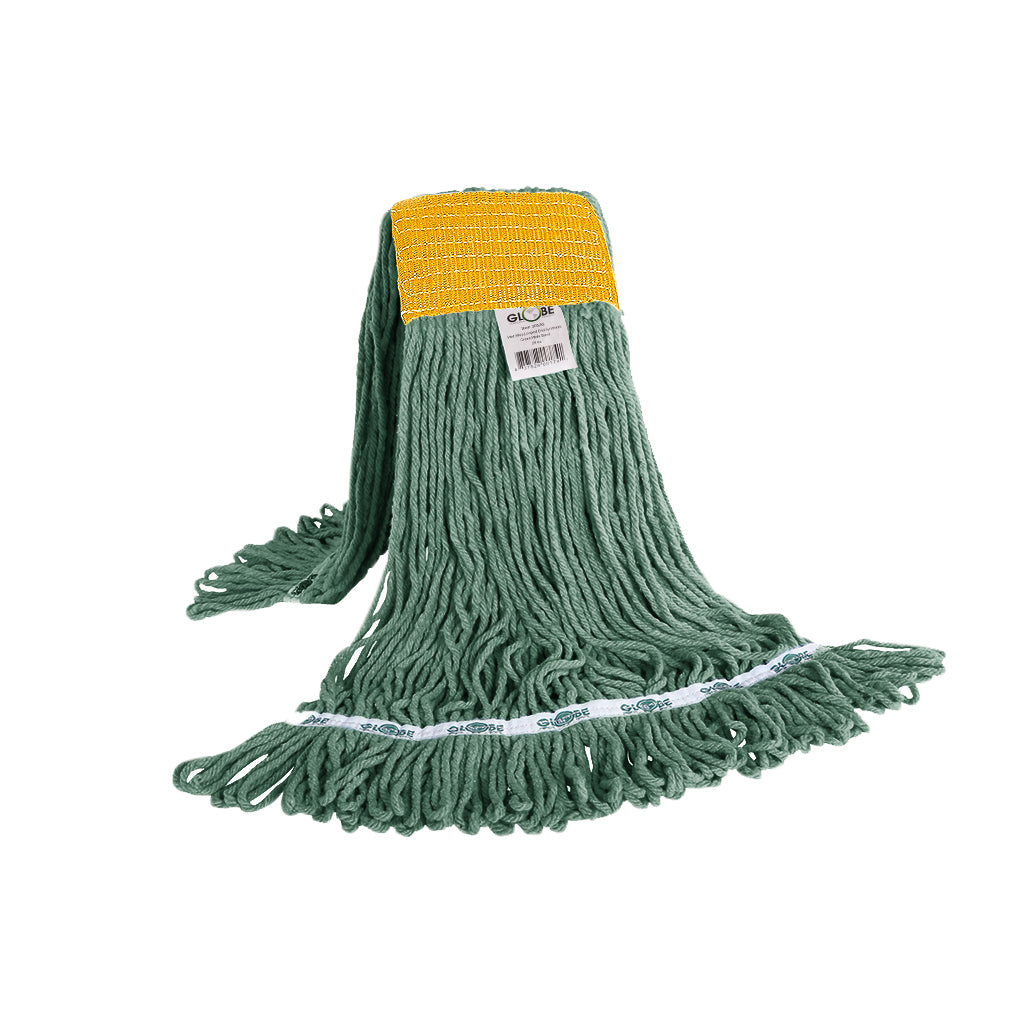 Syn-Pro® Synthetic Looped End Wet Mop Wide Band Green 24oz