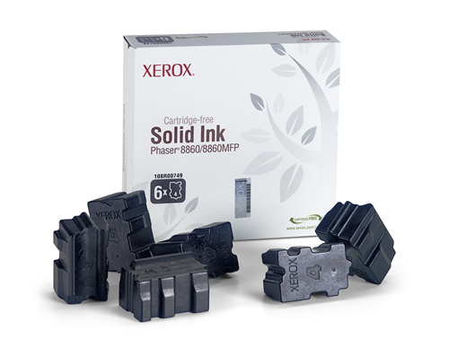 108R00749 Genuine Xerox Solid Ink Black, Phaser 8860/8860MFP (6 Sticks)