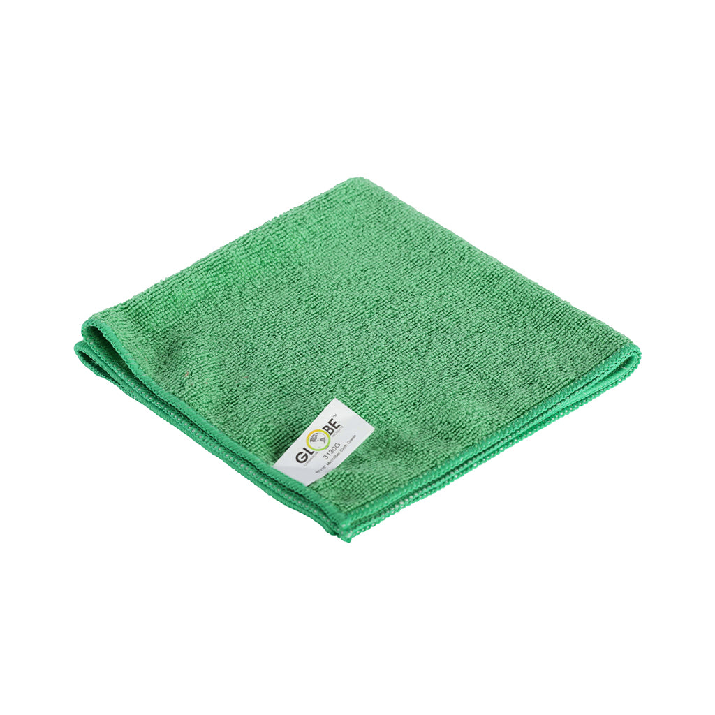 16"x16" Microfiber Cloth 240GSM Green (Pack of 10)