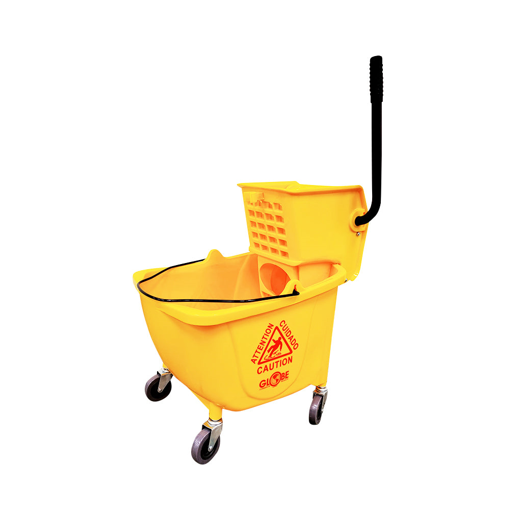 35 QT Sidepress Buckets and Wringer Yellow