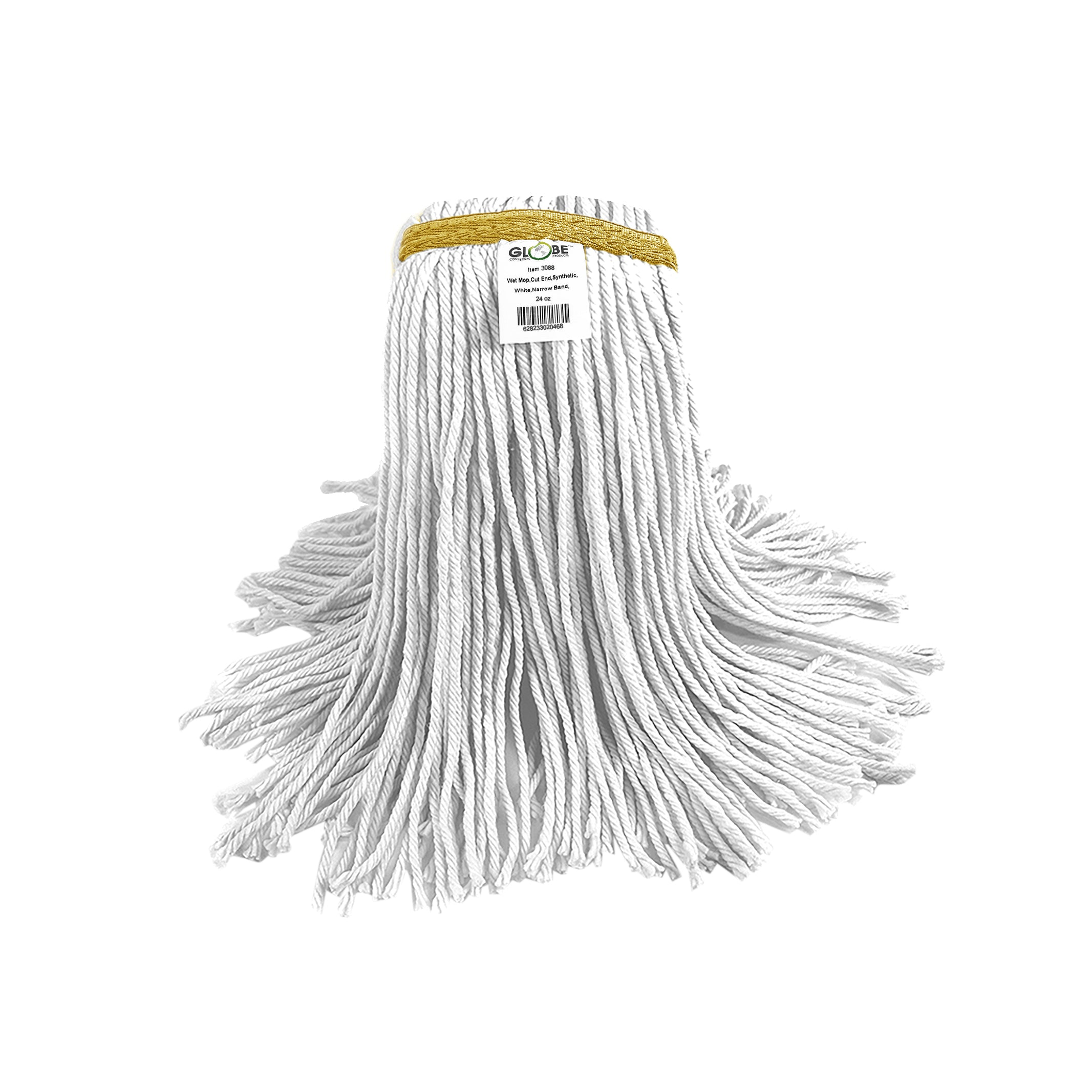 Syn-Pro® Synthetic Wet mop Narrow Band 24oz Cut End White