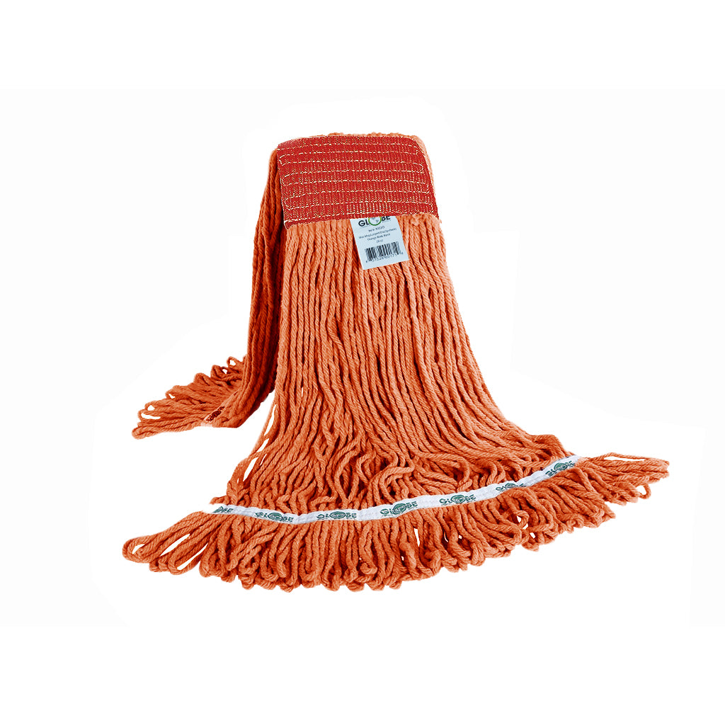 Syn-Pro® Synthetic Looped End Wet Mop Wide Band Orange 20oz