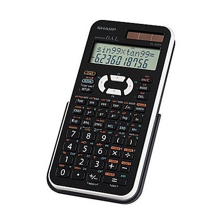 SHARP EL520XTBBK 419FUNCTIONS, 10X2 LINE SCIENTIFIC CALCULATOR