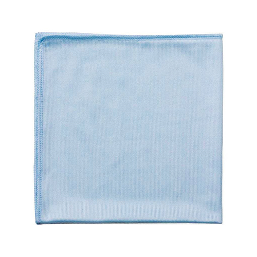 16”x16” Glass/Mirror Microfiber Cloth Blue (Pack of 10)