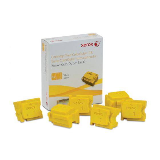 108R01016 Xerox Colorqube Ink Yellow, Colorqube 8900 (6 Sticks), North America