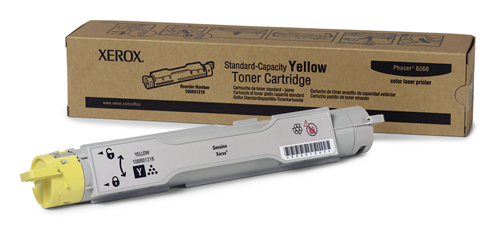 106R01216 Yellow Standard Capacity Toner Cartridge, Phaser 6360