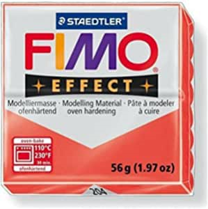 8020-204 STAEDTLER FIMO® effect Oven	baked Clay Red