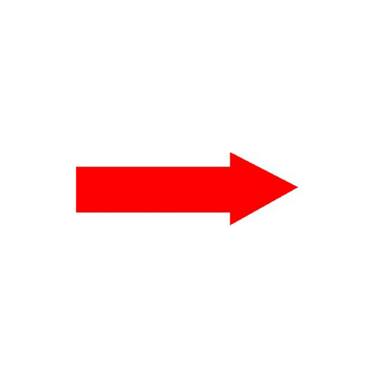 12"x 4" Directional Arrows Decal