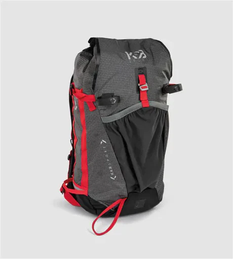 K&B Sport - Ski Touring Backpack - Charcoal/ Red