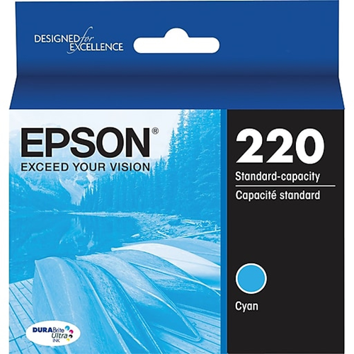 T220220S Epson 220 Durabrite Ultra Cyan Original Ink Cartridge