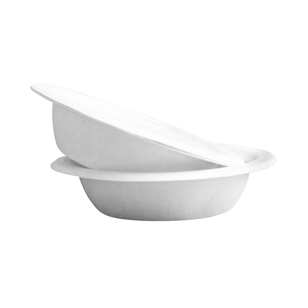 Compostable Round Bowls - 12 oz / White (pack of 50)