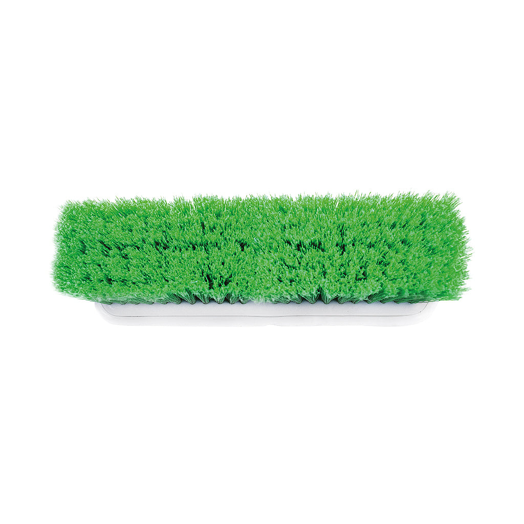 10" Vehicle Brush with Bumper Green Fiber (No handle)